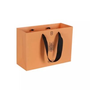 long ribbon handle bag custom printed