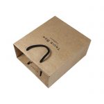 brown kraft rope handle bag
