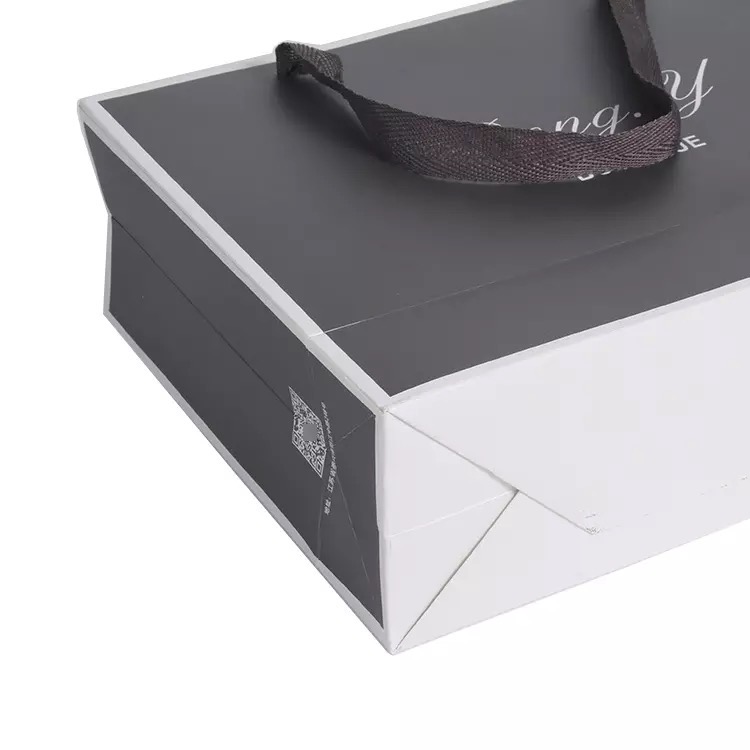 Custom Printed Ribbon Handle Paper Bags - Comet Packaging