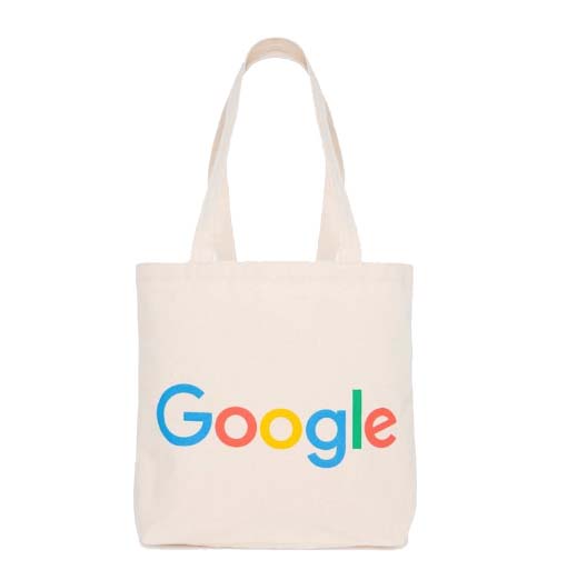 screen printed canvas shopping bag
