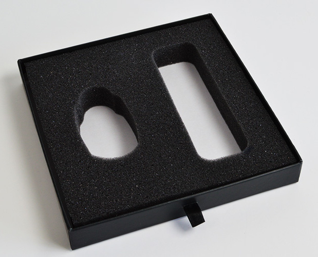 custom made foam insert for sliding drawer box