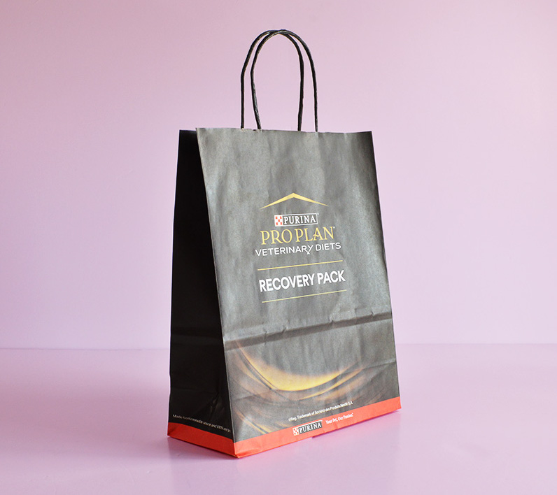 Custom paper bags outlet with handles