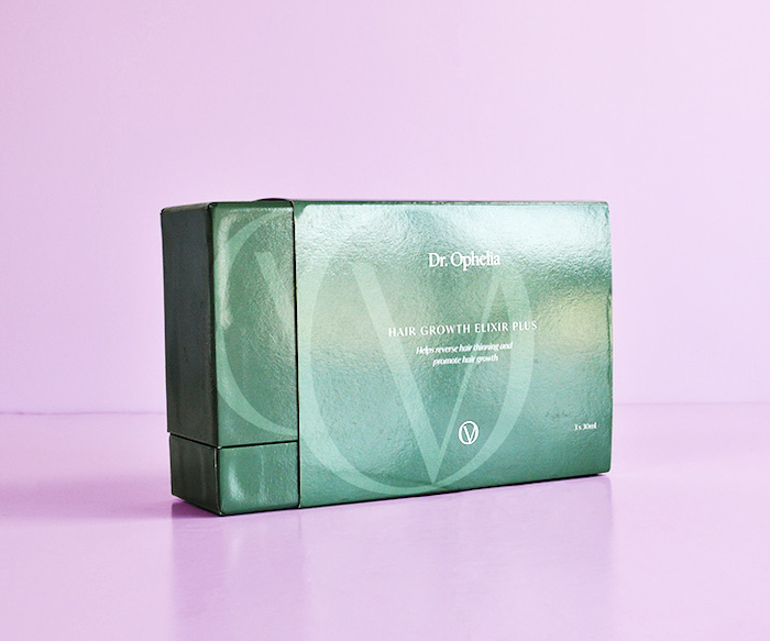 custom printed green box with custom sleeve