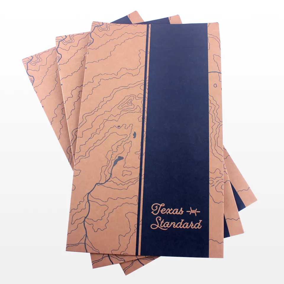 brown kraft mailing bag with black print