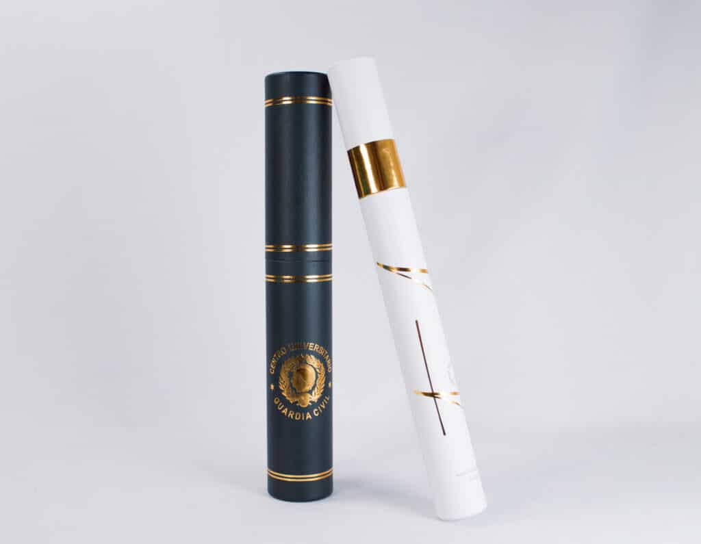 2 Printed Diploma Cylinders
