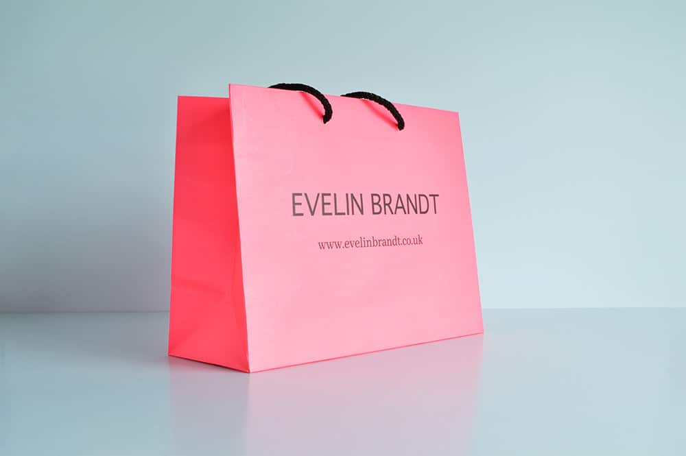 Printed paper bags online best sale