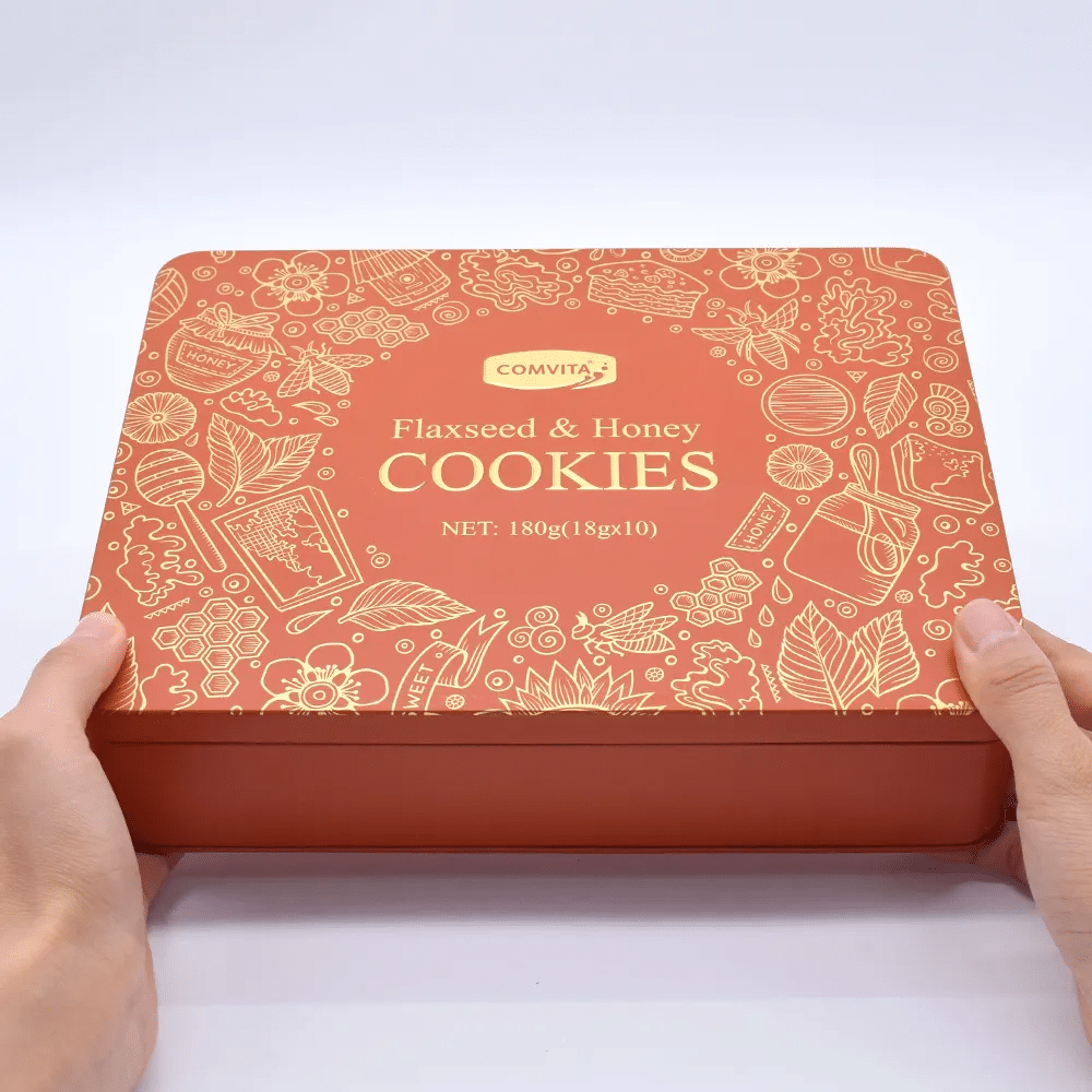 custom printed cookie tin