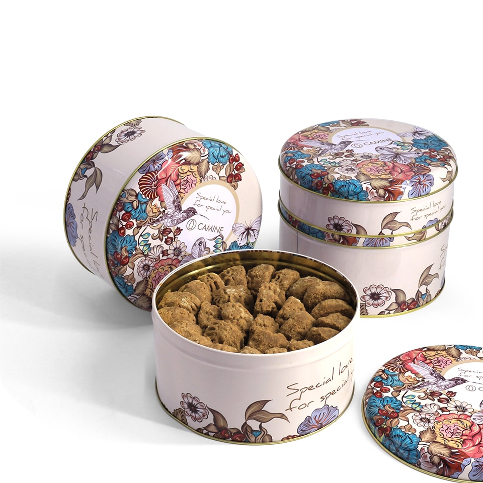 Custom printed biscuit tins
