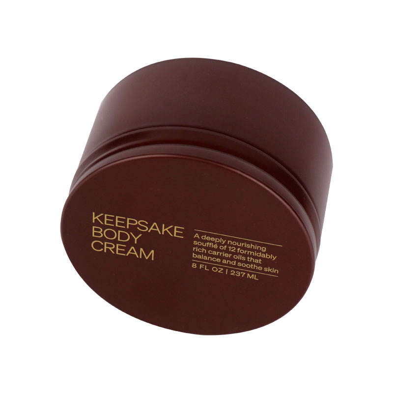 Custom printed body cream tins