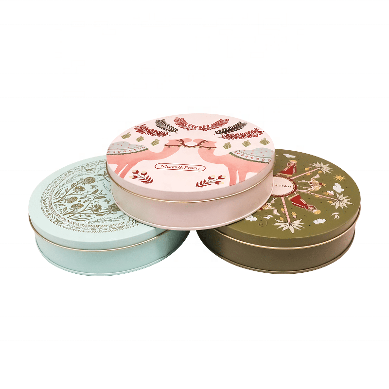 Custom printed circular tins