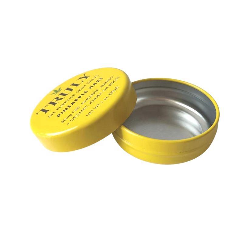 Custom printed tin for balm