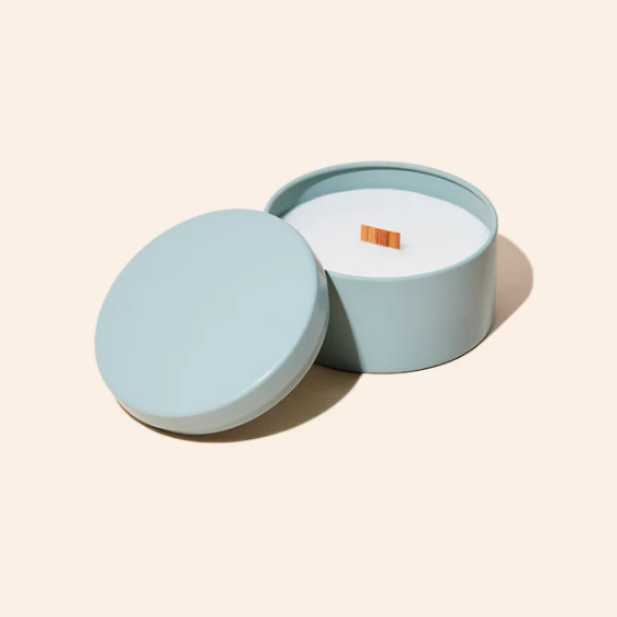 Green Candle Tin