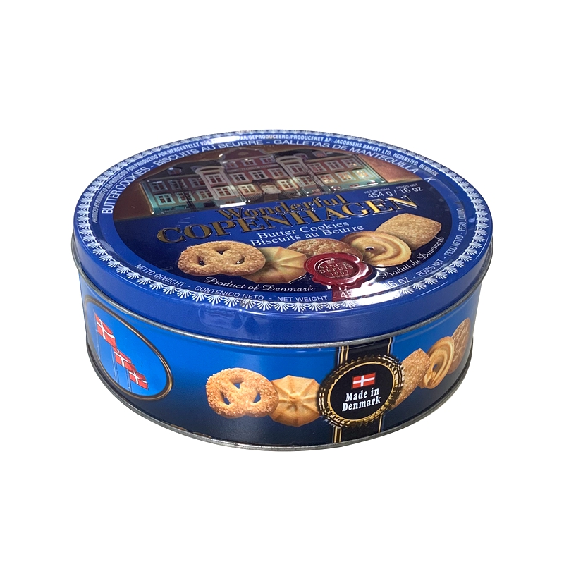 gloss biscuit tin custom printed