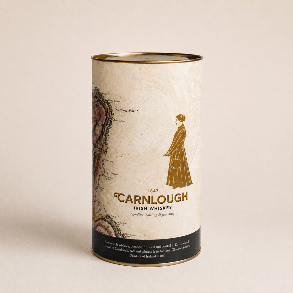 Carnlough Irish Whiskey Heritage Tin