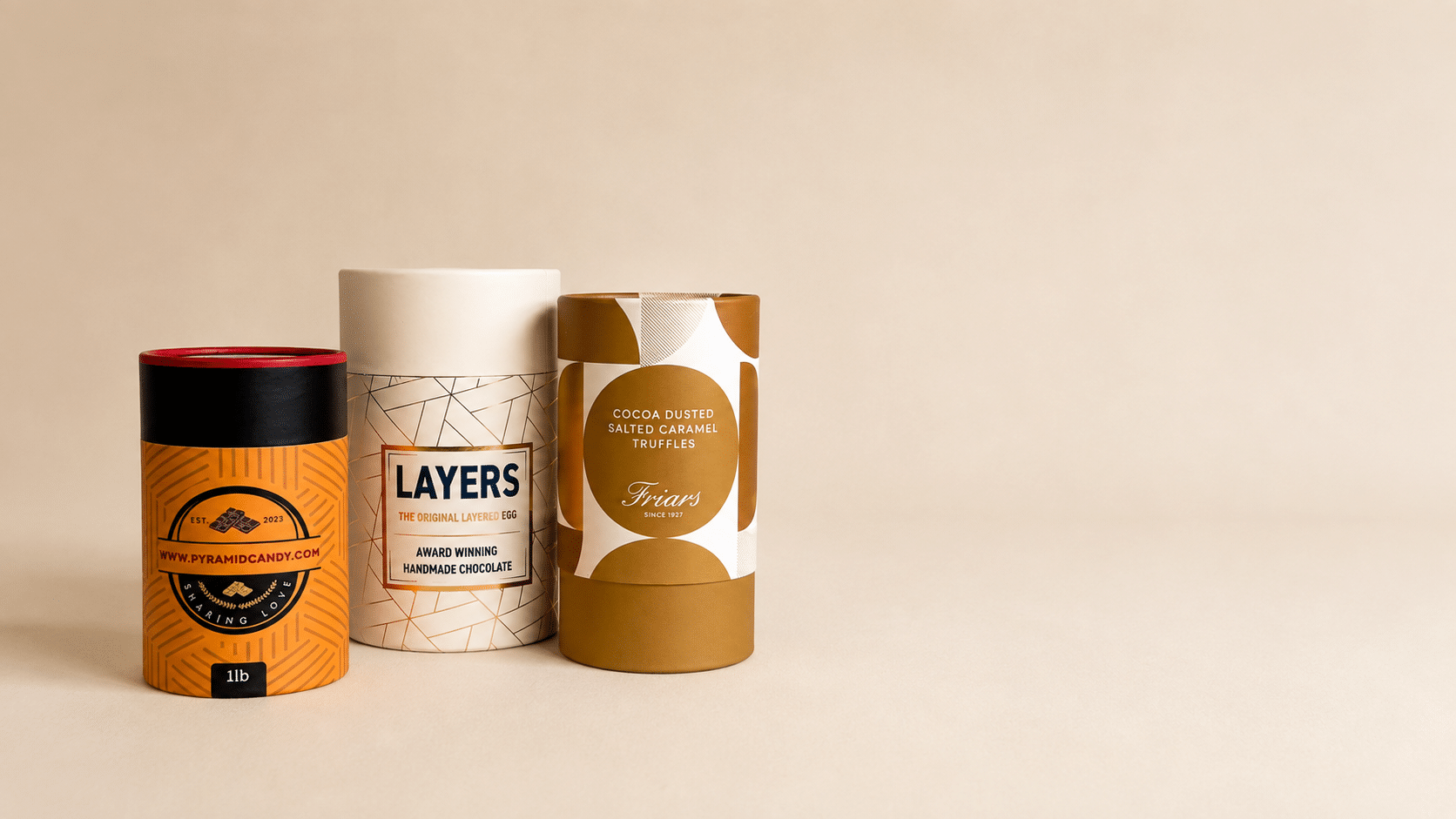 Chocolate cylinder boxes header image