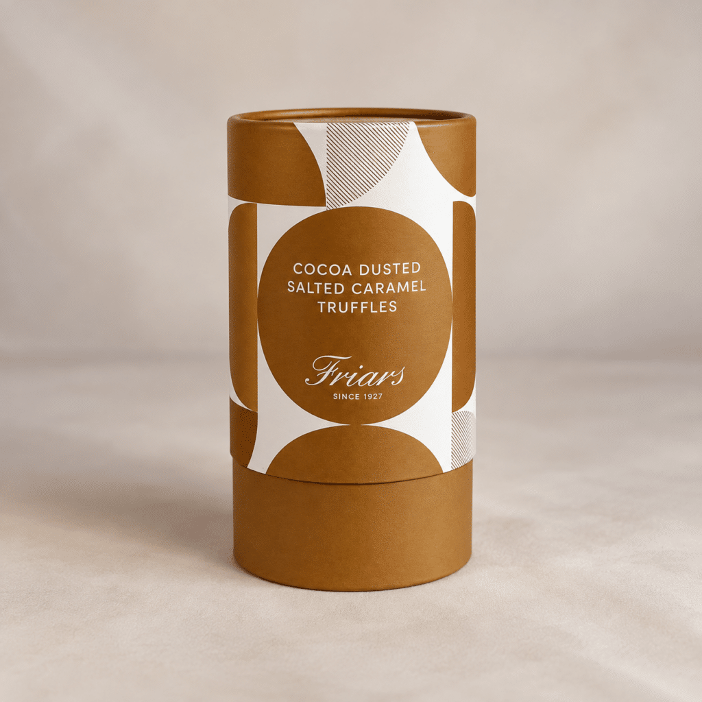Chocolate truffles tube