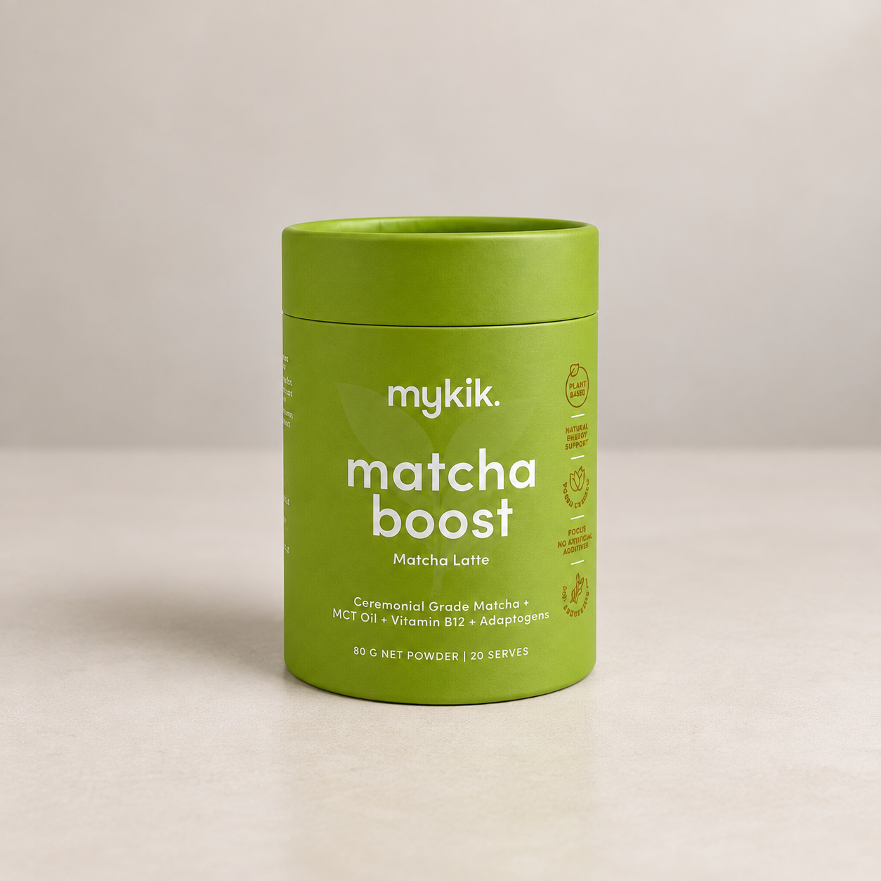 bespoke matcha tea cylider box