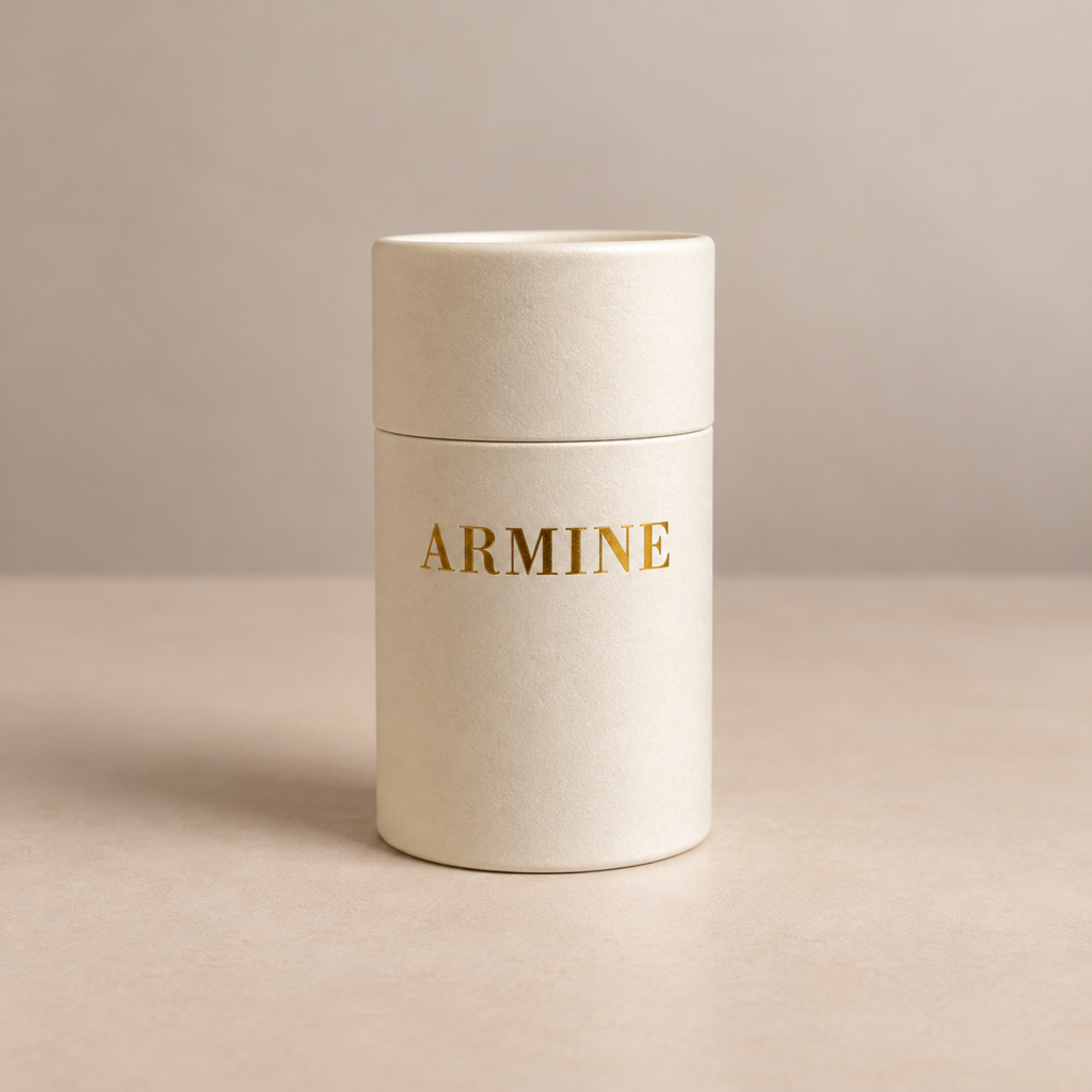 custtom printed tube with gold foil