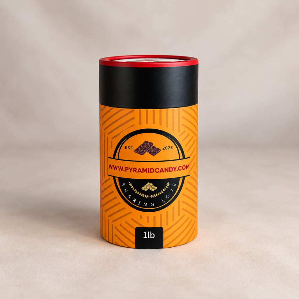 printed cylinder box for chocolates